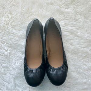 *BRAND NEW* Black Leather J. Crew Classic Flats